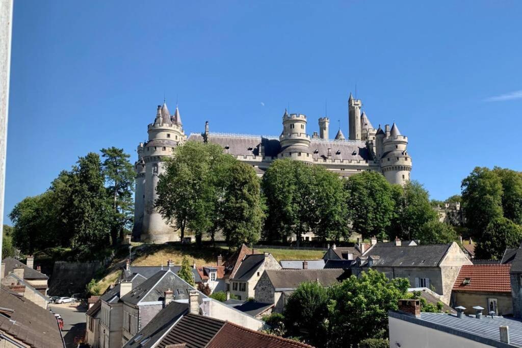 Appartement Vintage Avec Vue Sur Le Chateau Pierrefonds Ngoại thất bức ảnh